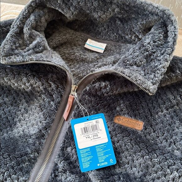 Columbia Gray Warm Sherpa Fleece Jacket Performance Outdoors Women’s Sz XXL NWT - Picture 11 of 16